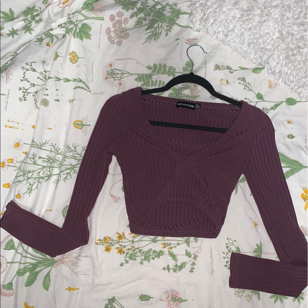 Purple PLT crop top